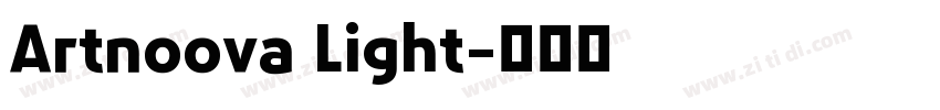Artnoova Light字体转换